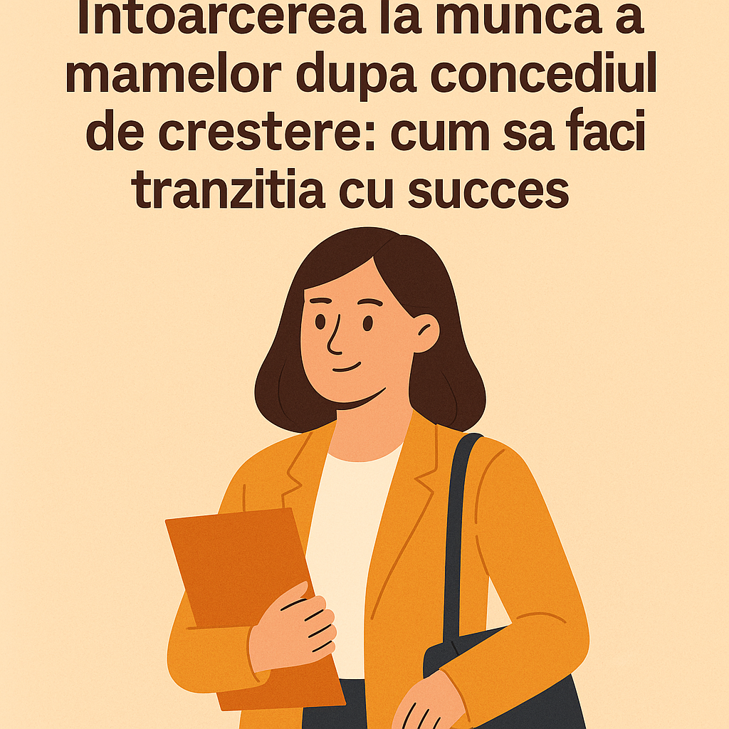 Întoarcerea la muncă a mamelor după concediul de creştere a copilului: cum să faci tranziţia cu succes